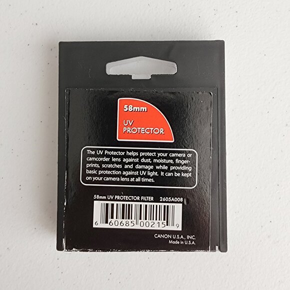 CANON Filter 58mm UV Protector Quantaray C-P.L. Lens Filter for SLR Lenses - Picture 5 of 9